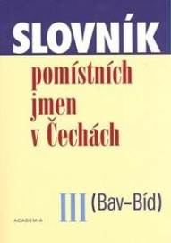 Slovník pomístních jmen v Čechách III