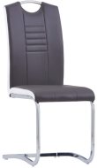vidaXL Konzolové jedálenské stoličky 2 ks sivé umelá koža 281773 - cena, srovnání