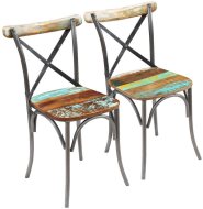 vidaXL Jedálenské stoličky 2 ks masívne recyklované drevo 243722 - cena, srovnání