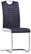 vidaXL Konzolové jedálenské stoličky 2 ks čierne umelá koža 281771 - cena, srovnání