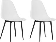 vidaXL Jedálenská stolička 2 ks bielej PP 338042 - cena, srovnání