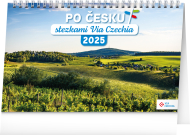 Po Česku stezkami Via Czechia 2025 - stolní kalendář - cena, srovnání