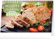 Recepty za kačku 2025 - stolní kalendář - cena, srovnání