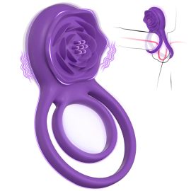 Superlove Vibrating Cock Ring with Rose