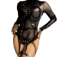 Subblime Fetish Full Body Harness with Leather Buckles - cena, srovnání