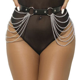 Subblime Fetish Leather Chainbelt