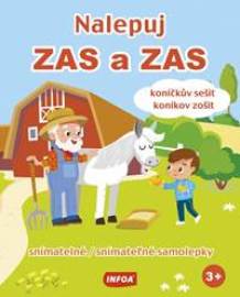 Nalepuj zas a zas - koníkov zošit - snímatelné samolepky