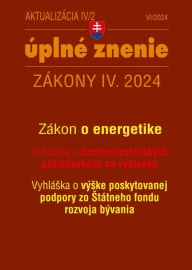 Aktualizácia IV/2 2024 - Stavebný zákon