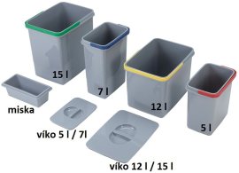 Sinks Samostatný kôš 15 l