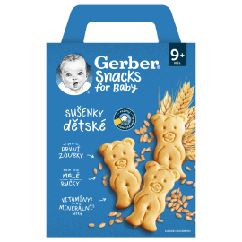 Gerber Snacks for Baby Detské sušienky 180g