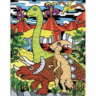 Colorvelvet Zamatový obrázok Dinosaury - cena, srovnání