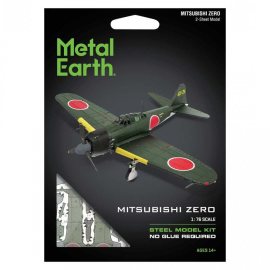 Metal Earth Luxusná oceľová stavebnica Mitsubishi Zero