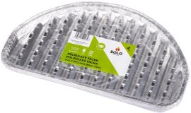 Solo Polguľatý BBQ tray 326x192x20mm / 3 ks s otvormi