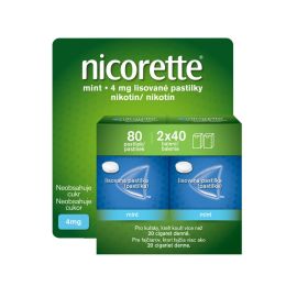 Mcneil Manufacturing Nicorette Mint 4 mg 2x40ks