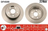 TRW Brzdový kotúč DF4500 2 ks - cena, srovnání
