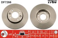 TRW Brzdový kotúč DF7266 2 ks - cena, srovnání