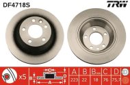 TRW Brzdový kotúč DF4718S 2 ks - cena, srovnání