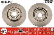 TRW Brzdový kotúč DF4445S 2 ks - cena, srovnání