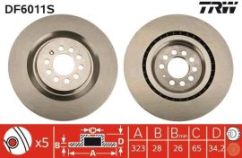 TRW Brzdový kotúč DF6011S 2 ks