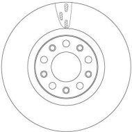 TRW Brzdový kotúč DF6590S 2 ks - cena, srovnání