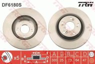 TRW Brzdový kotúč DF6180S 2 ks - cena, srovnání