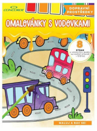 Omalovánky s vodovkami - Dopravní prostředky