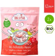 Fruchtbar BIO cereálie srdiečka s jahodami, hroznovým vínom a jablkom 2x125g - cena, srovnání