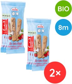 Fruchtbar BIO špaldové maslové tyčinky s jahodami 6x30g