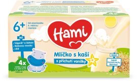 Nutricia Hami mliečko s kašou s príchuťou vanilky 4x250ml