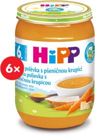 Hipp BIO Kuracia polievka s pšeničnou krupicou 6x190g