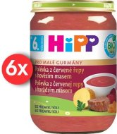 Hipp BIO Malý Gurmán Polievka z červené repy s hovädzím mäsom 6x190g - cena, srovnání