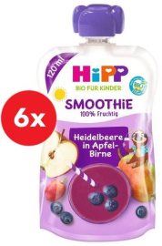 Hipp BIO Smoothie Jablko-Hruška-Čučoriedky 6x120ml