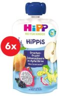 Hipp BIO Hippies Jablko-Hruška-Dračie ovocie-Čierne ríbezle 6x100g - cena, srovnání