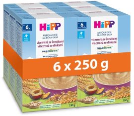 Hipp PRAEBIOTIK mliečna kaša viaczrnná so slivkami 6x250g