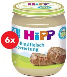 Hipp BIO Hovädzie mäso 6x125g