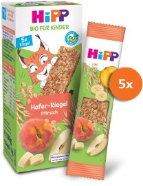 Hipp BIO Müsli tyčinka Jablko-Banán-Broskyňa 5x20g