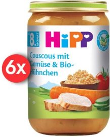 Hipp BIO Kuskus so zeleninou a kuracím mäsom 6x220g