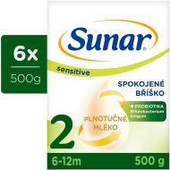 Hero Sunar Sensitive 2 pokračovacie dojčenské mlieko 6x500g - cena, srovnání