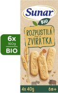 Hero Sunar BIO sušienky rozpustné zvieratká 6x160g - cena, srovnání