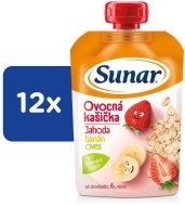 Hero Sunar kapsička ovocná kašička jahoda banán ovos 12x120g - cena, srovnání