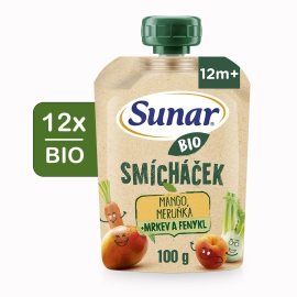 Hero Sunar BIO ovocná kapsička Smícháček mango, mrkva, marhuľa a fenykel 12x100g