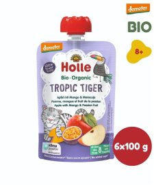 Holle Tropic Tiger BIO jablko mango a marakuja 6x100g