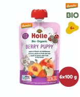 Holle Berry Puppy BIO jablko broskyňa a lesné plody 6x100g - cena, srovnání