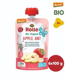 Holle Apple Ant BIO jablko banán hruška 6x100g