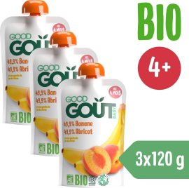 Good Gout BIO Marhuľa s banánom 3x120g