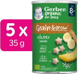 Gerber Organic chrumky banánové 5x35g