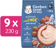 Gerber Cereal mliečna kaša Dobrú noc jahodová 9x230g - cena, srovnání