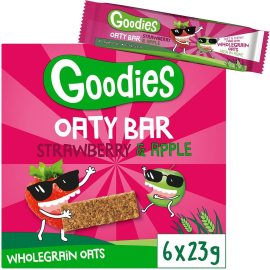 Goodies Ovesné tyčinky jahoda a jablko 6x23g