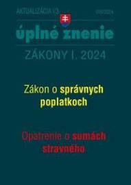 Aktualizácia I/3 2024 - daňové a účtovné zákony