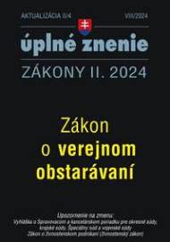 Aktualizácia II/4 2024 - Verejné obstarávanie